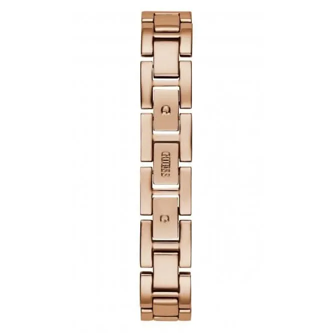 Guess Ladies Tri Luxe Stainless Steel Rose Gold Watch GW0474L3