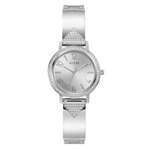 Guess Ladies Tri Luxe Stainless Steel Silver Watch GW0474L1
