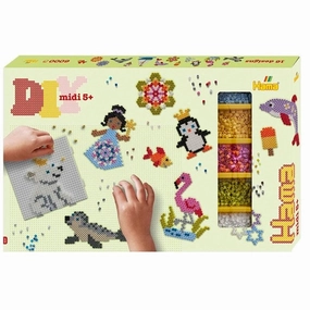 HAMA Midi Gift Box w. 6.000 Beads   3 Bead Plates