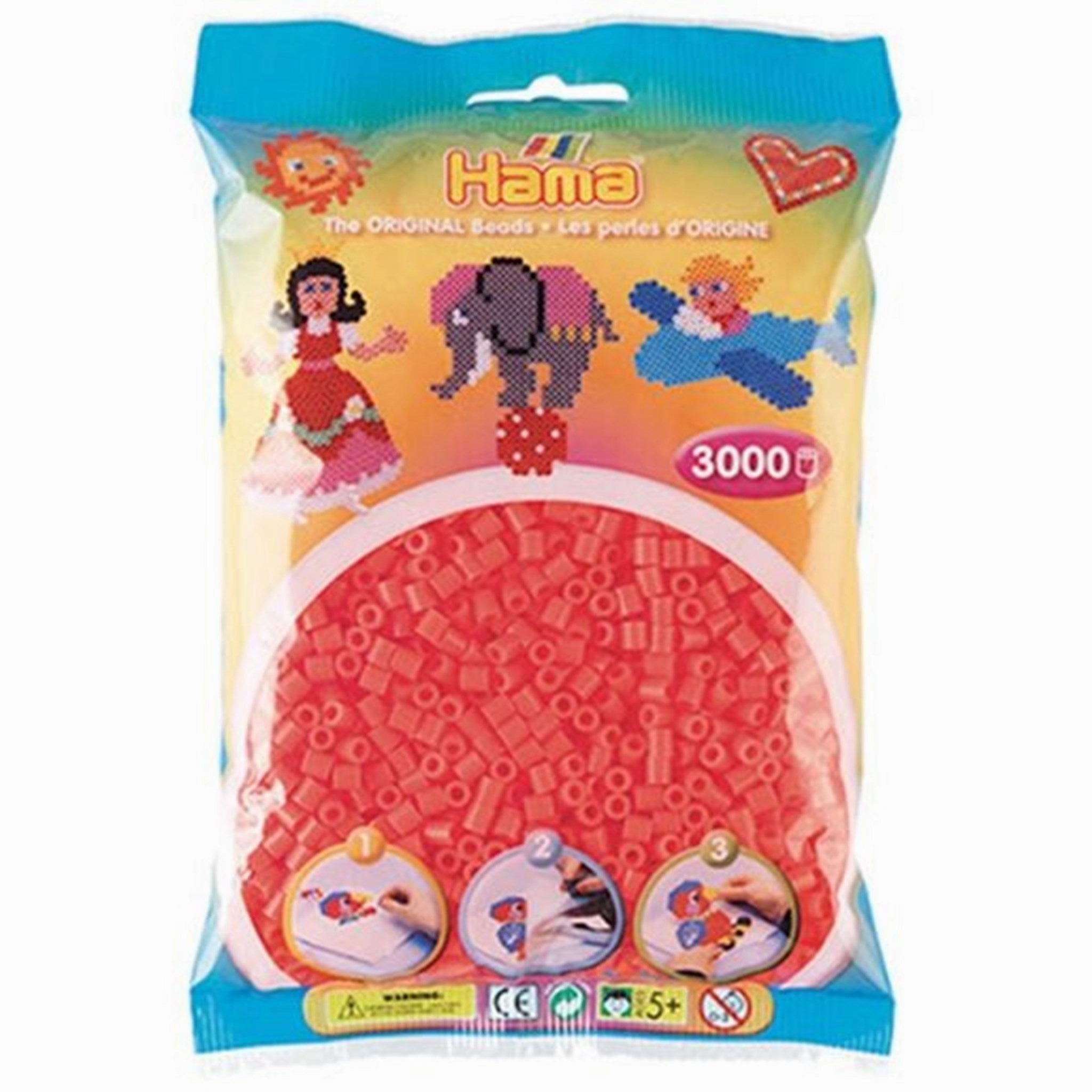 HAMA Midi Pearls 3000 pcs Cerise