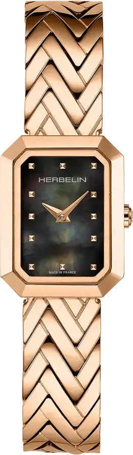 Herbelin Watches Herbelin Octogone Rose Gold PVD Watch