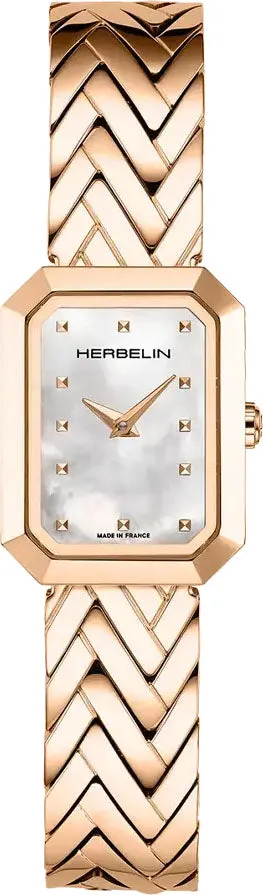 Herbelin Watches Herbelin Octogone Rose Gold PVD Watch