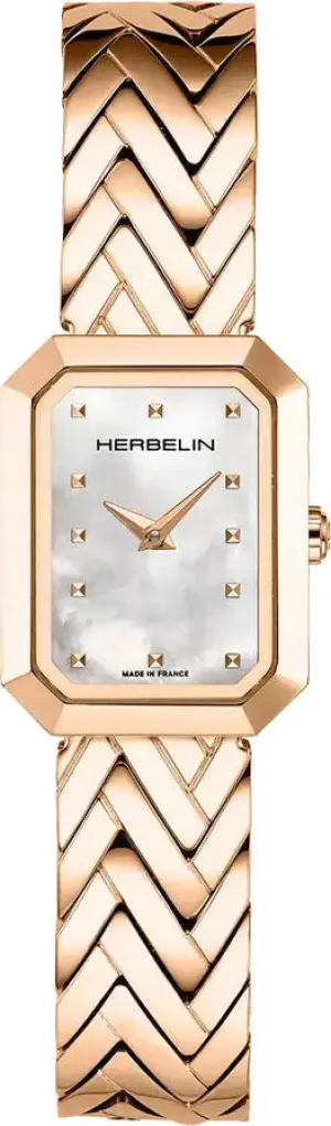 Herbelin Watches Herbelin Octogone Rose Gold PVD Watch