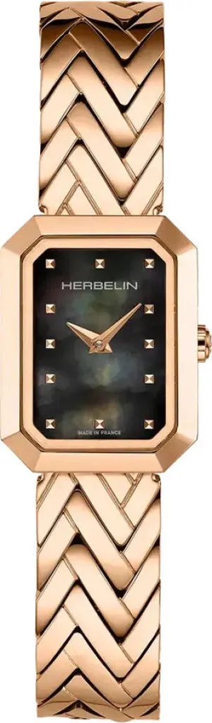 Herbelin Watches Herbelin Octogone Rose Gold PVD Watch