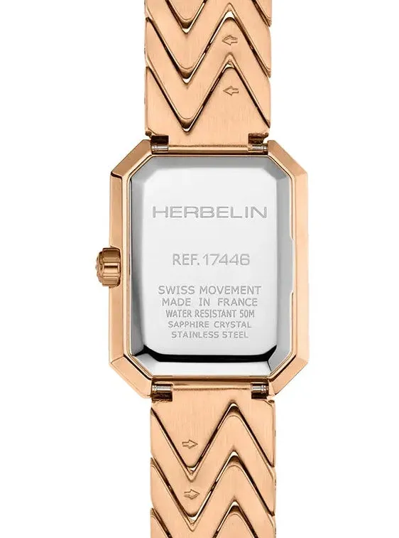 Herbelin Watches Herbelin Octogone Rose Gold PVD Watch