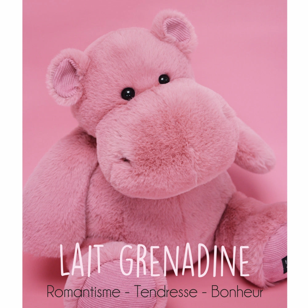 Histoire d'Ours Hippo Raspeberry Pink 40cm