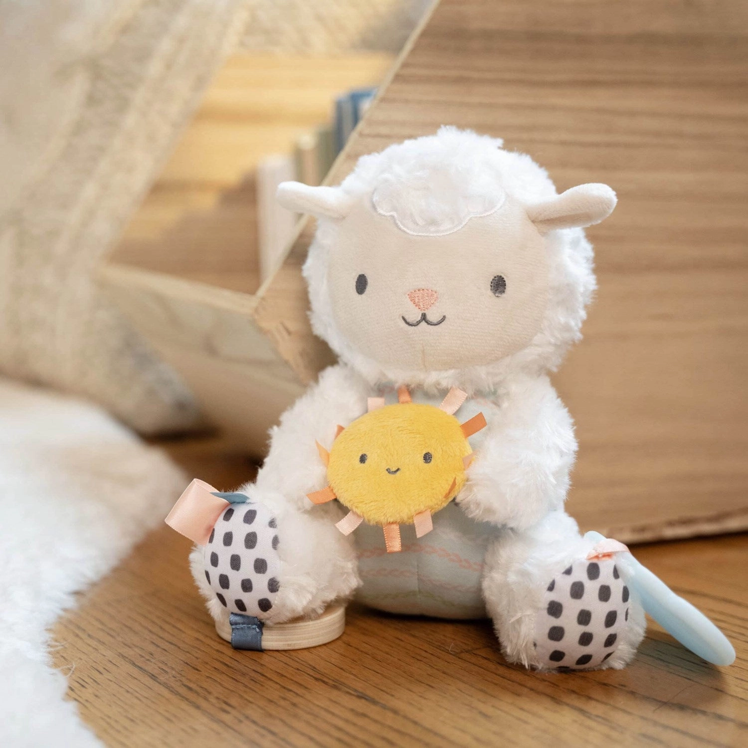 Ingenuity Sheppy The Sheep Calm Springs Plush Activity Toy