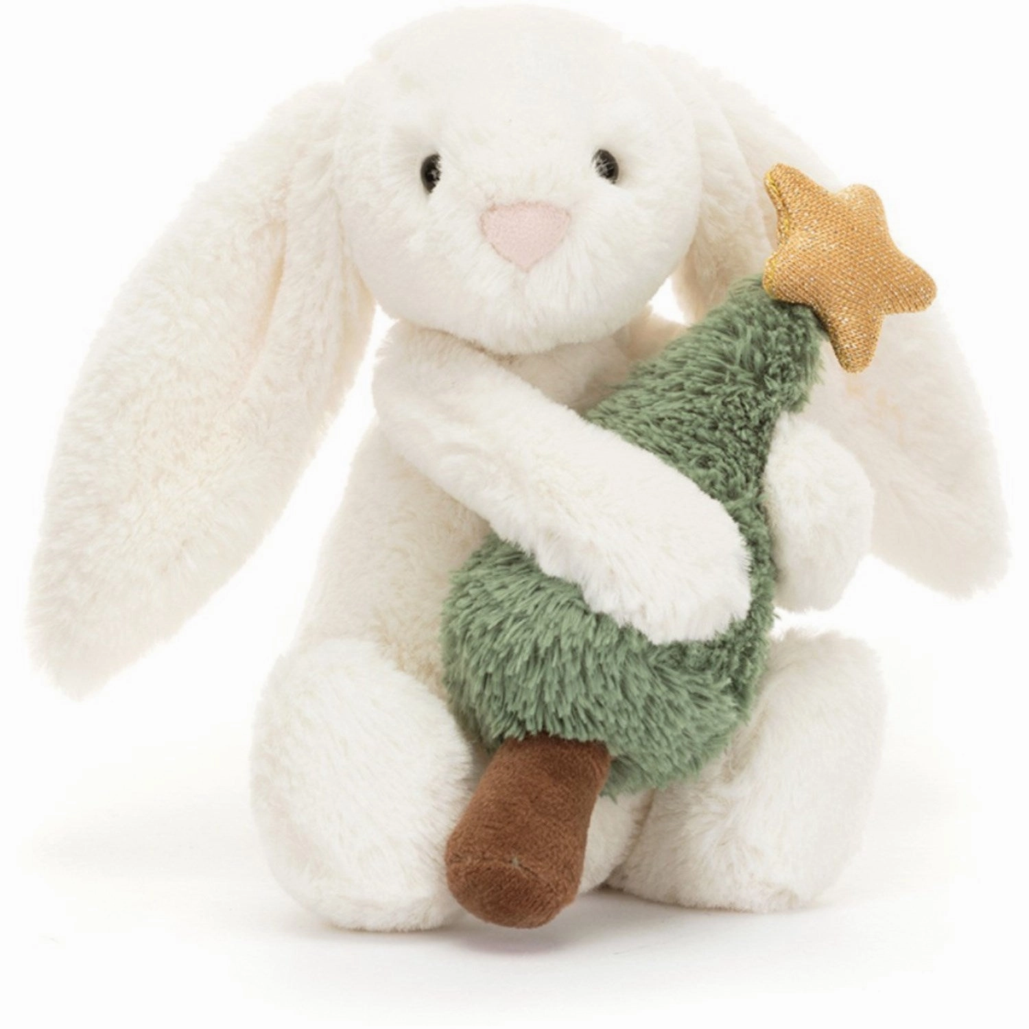 Jellycat Bashful Rabbit With Christmas Tree 18 cm