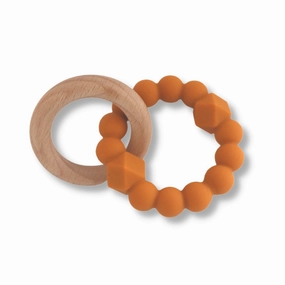 Jellystone Designs Moon Baby Teether - Honey