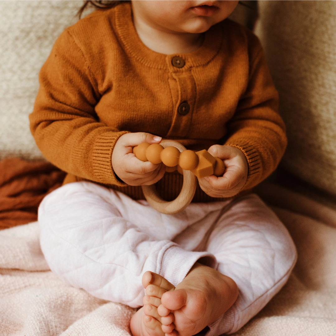 Jellystone Designs Moon Baby Teether - Mint