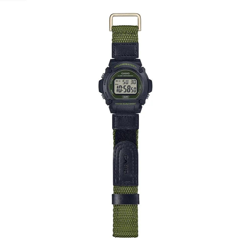 Jewelry Casio Watches Casio - Digital Velcro Band watch Green & Black