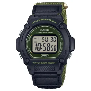 Jewelry Casio Watches Casio - Digital Velcro Band watch Green & Black
