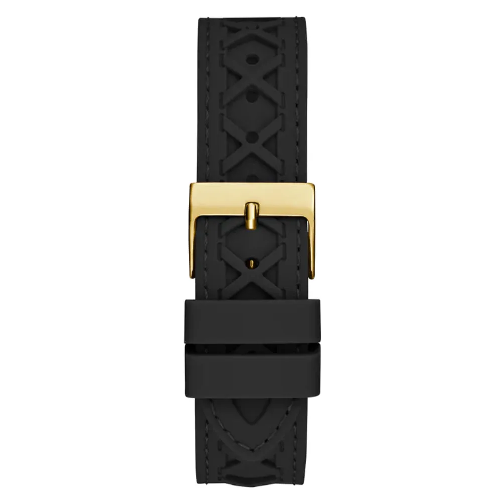 Jewelry Guess Watches Guess Analog Black Silicone Strap Women Watch GW0599L2