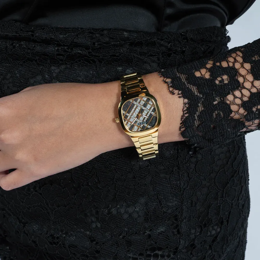Jewelry Guess Watches Guess Analog Gold Stainless Steel Strap Women Watch GW0600L2