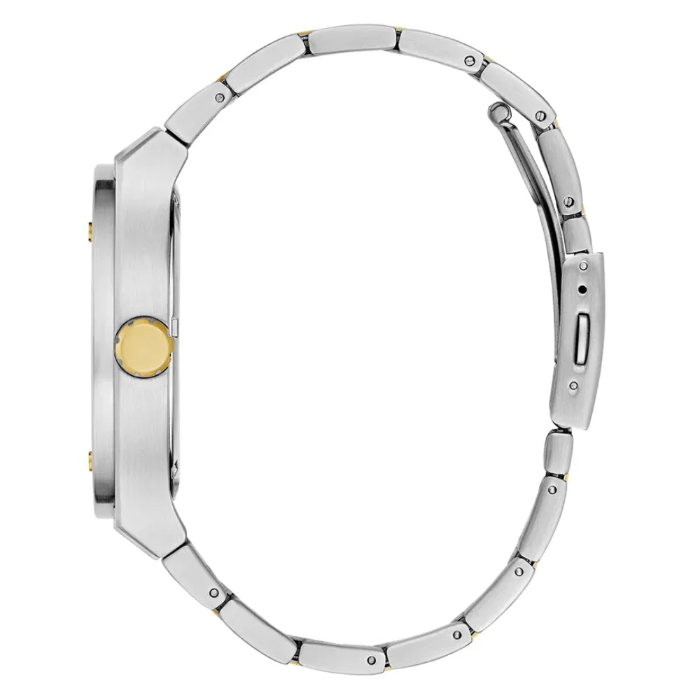 Jewelry Guess Watches Guess Analog Two-Tone Stainless Steel Strap Men Watch GW0795G1