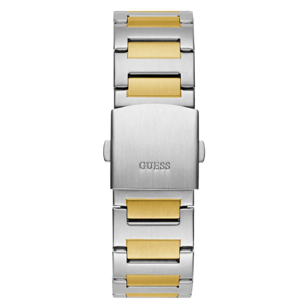 Jewelry Guess Watches Guess Analog Two-Tone Stainless Steel Strap Men Watch GW0795G1