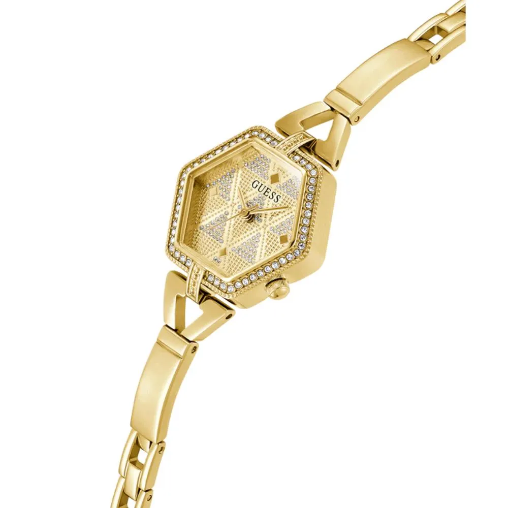 Jewelry Guess Watches Guess Audrey Glitz Analog Gold Tone Women's Watch GW0680L2