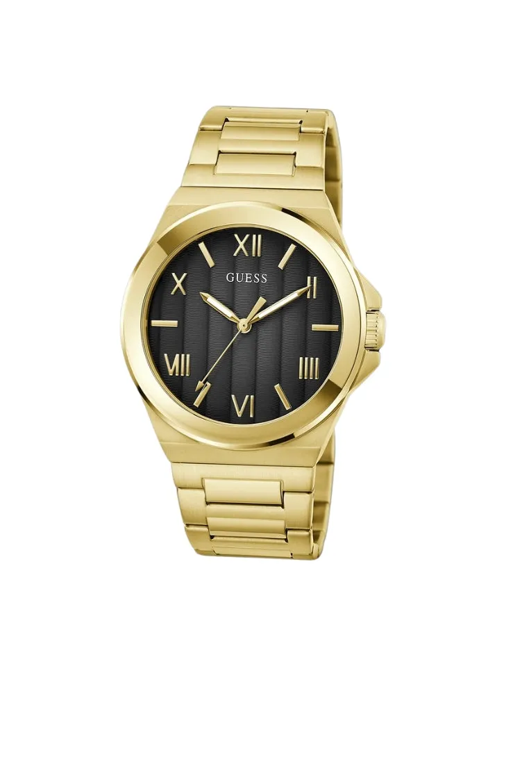 Jewelry Guess Watches Guess Black Dial Gold Tone Analog Watch GW0789G2