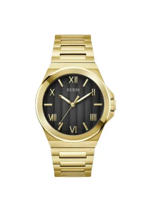 Jewelry Guess Watches Guess Black Dial Gold Tone Analog Watch GW0789G2