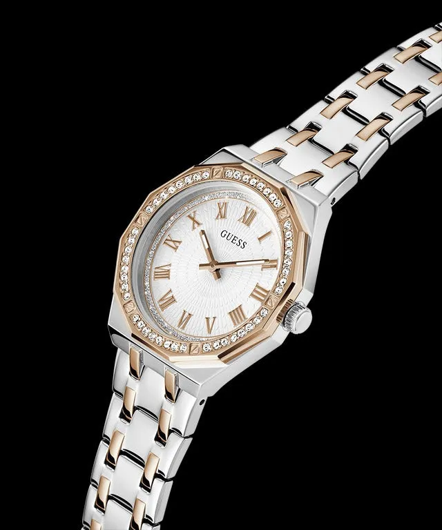 Jewelry Guess Watches Guess Desire Women White Dial Quartz Analog Watch GW0770L5