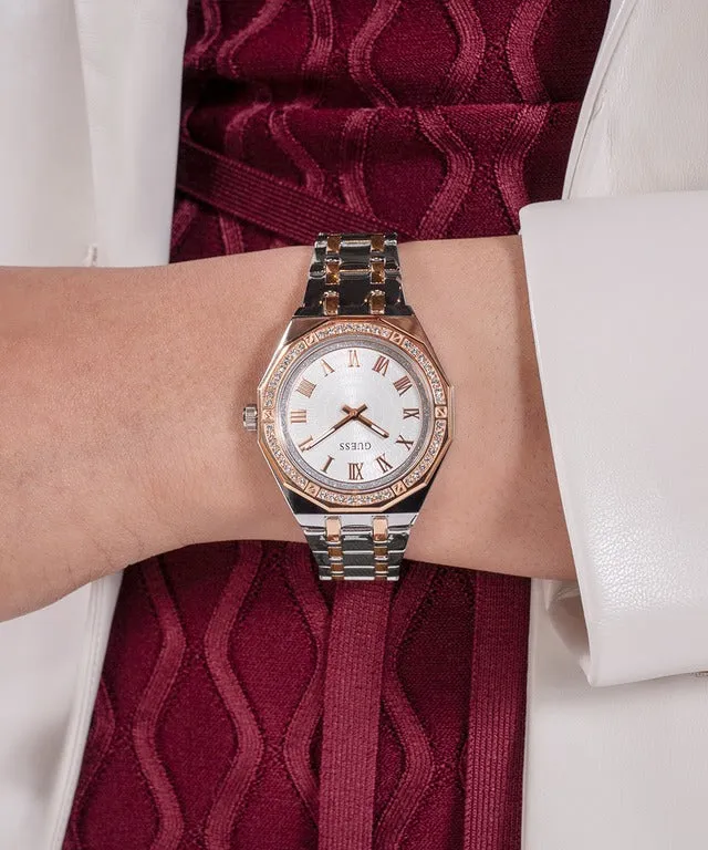 Jewelry Guess Watches Guess Desire Women White Dial Quartz Analog Watch GW0770L5