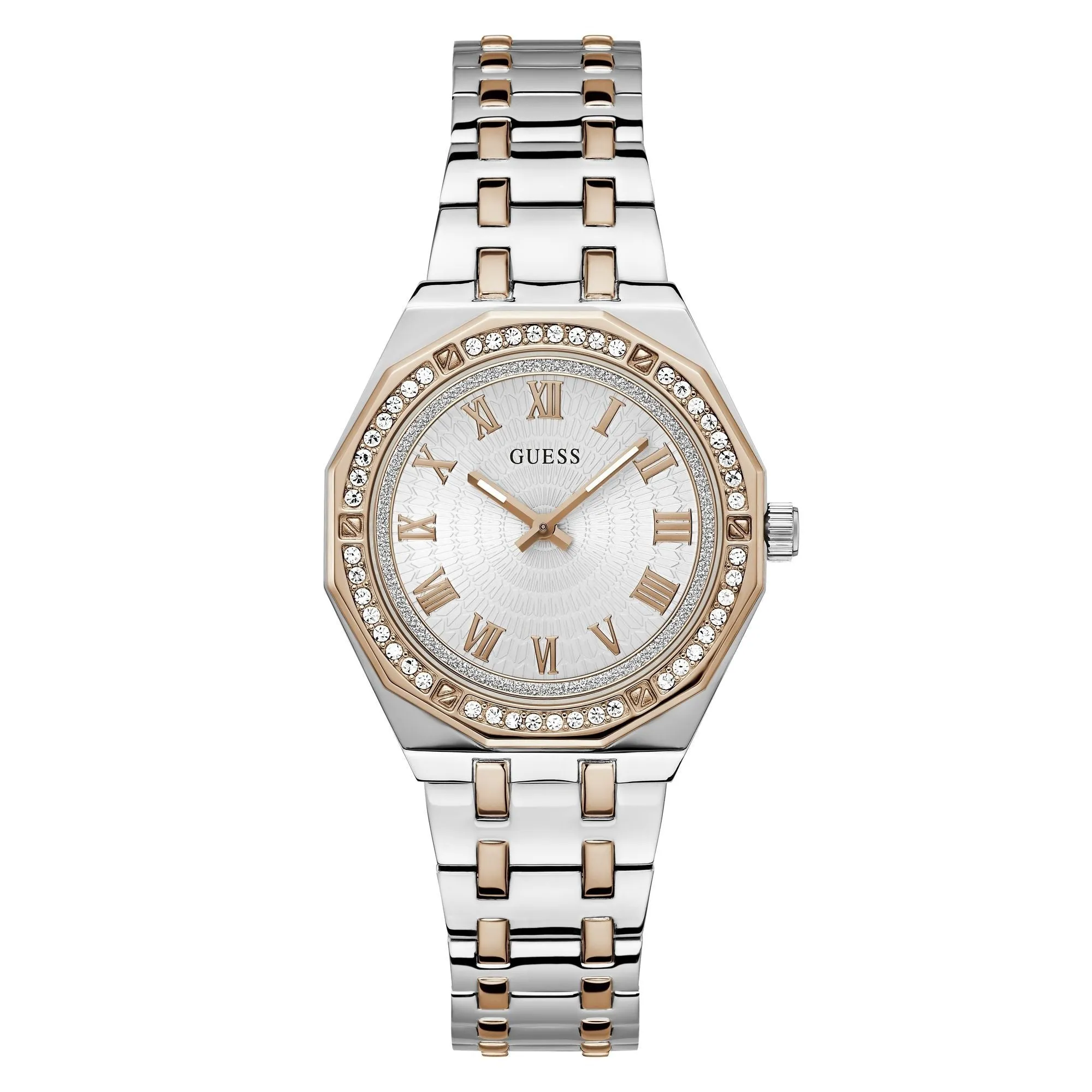 Jewelry Guess Watches Guess Desire Women White Dial Quartz Analog Watch GW0770L5