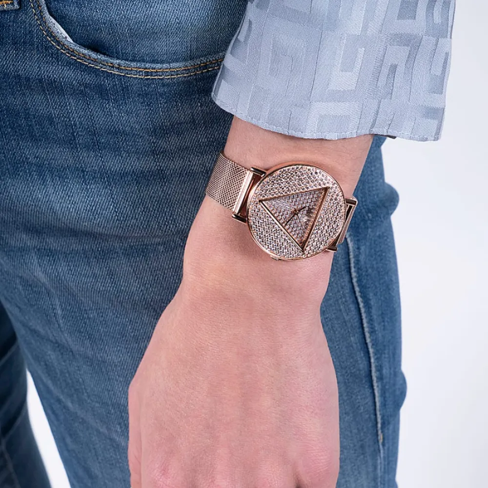 Jewelry Guess Watches Guess Iconic Rose Gold Stainless Steel Women Watch GW0477L3