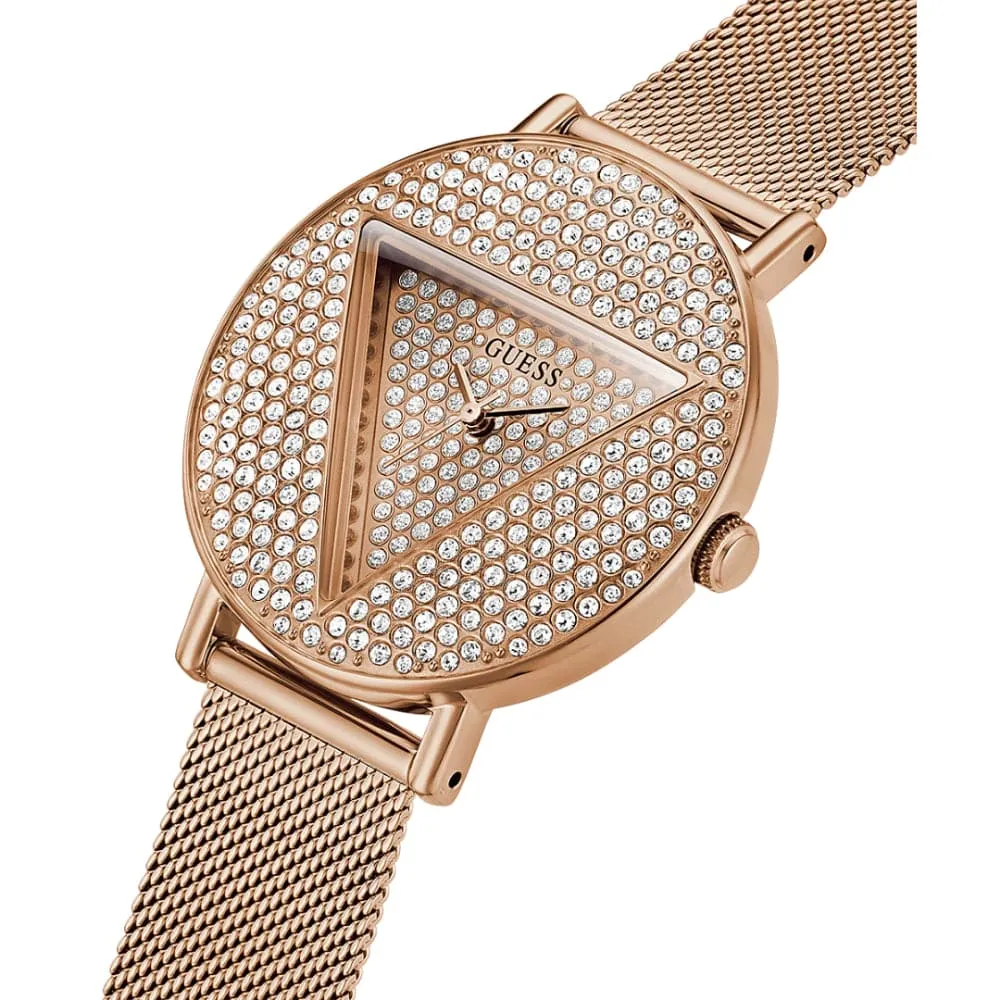 Jewelry Guess Watches Guess Iconic Rose Gold Stainless Steel Women Watch GW0477L3