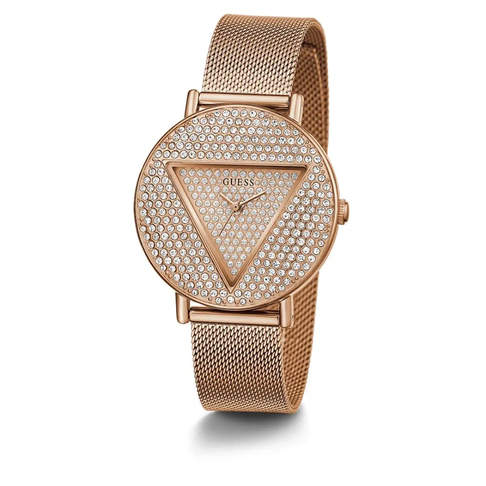 Jewelry Guess Watches Guess Iconic Rose Gold Stainless Steel Women Watch GW0477L3