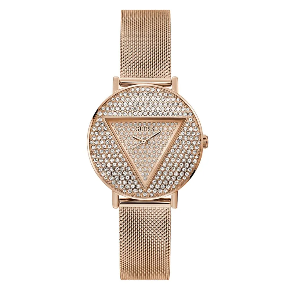 Jewelry Guess Watches Guess Iconic Rose Gold Stainless Steel Women Watch GW0477L3