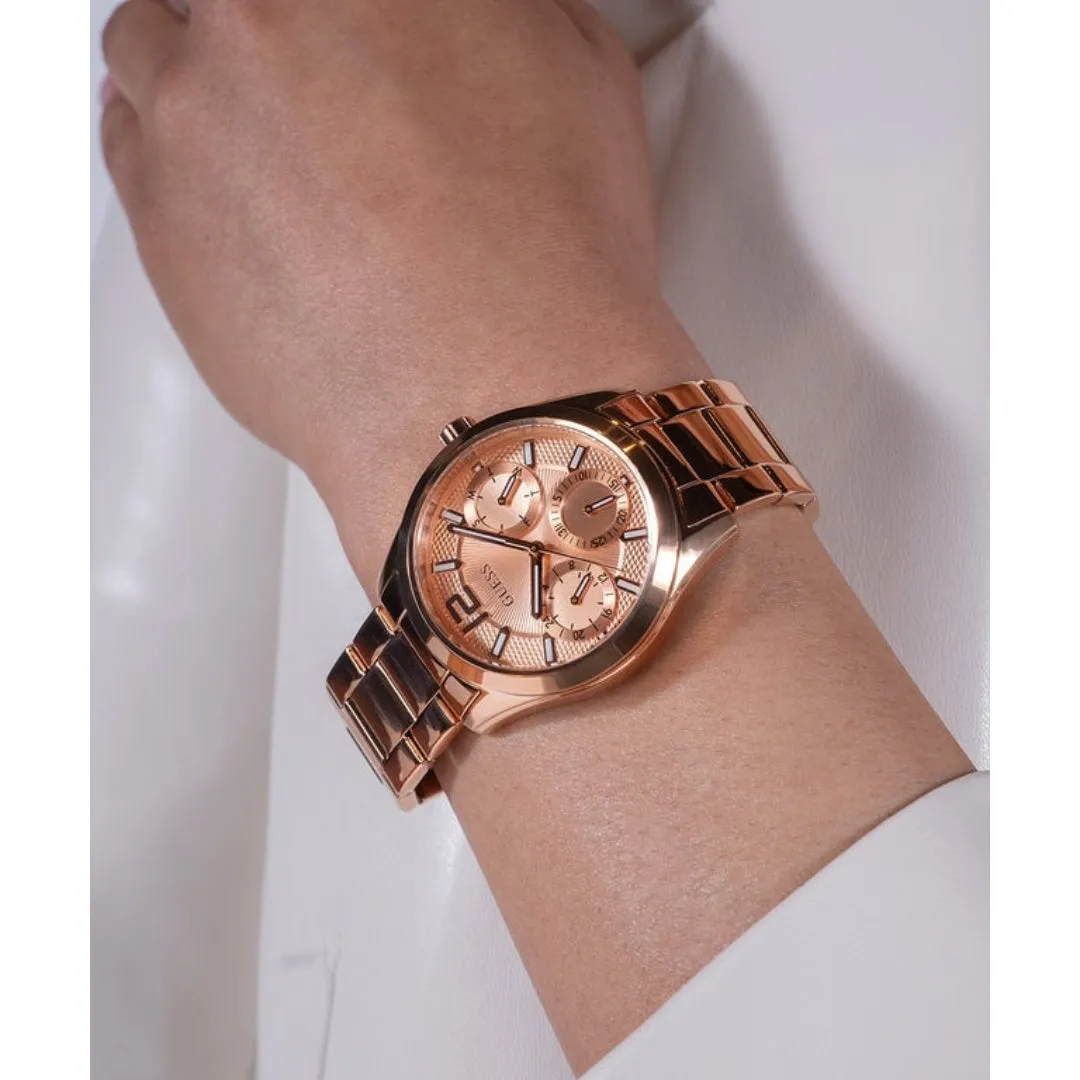 Jewelry Guess Watches GUESS Ladies Rose Gold Tone Multi-function Watch GW0760L3