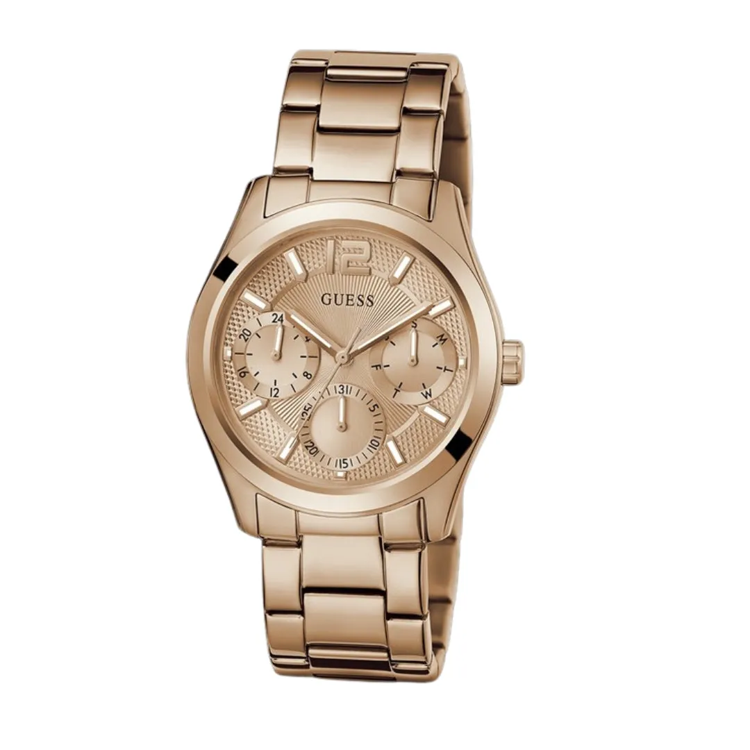 Jewelry Guess Watches GUESS Ladies Rose Gold Tone Multi-function Watch GW0760L3