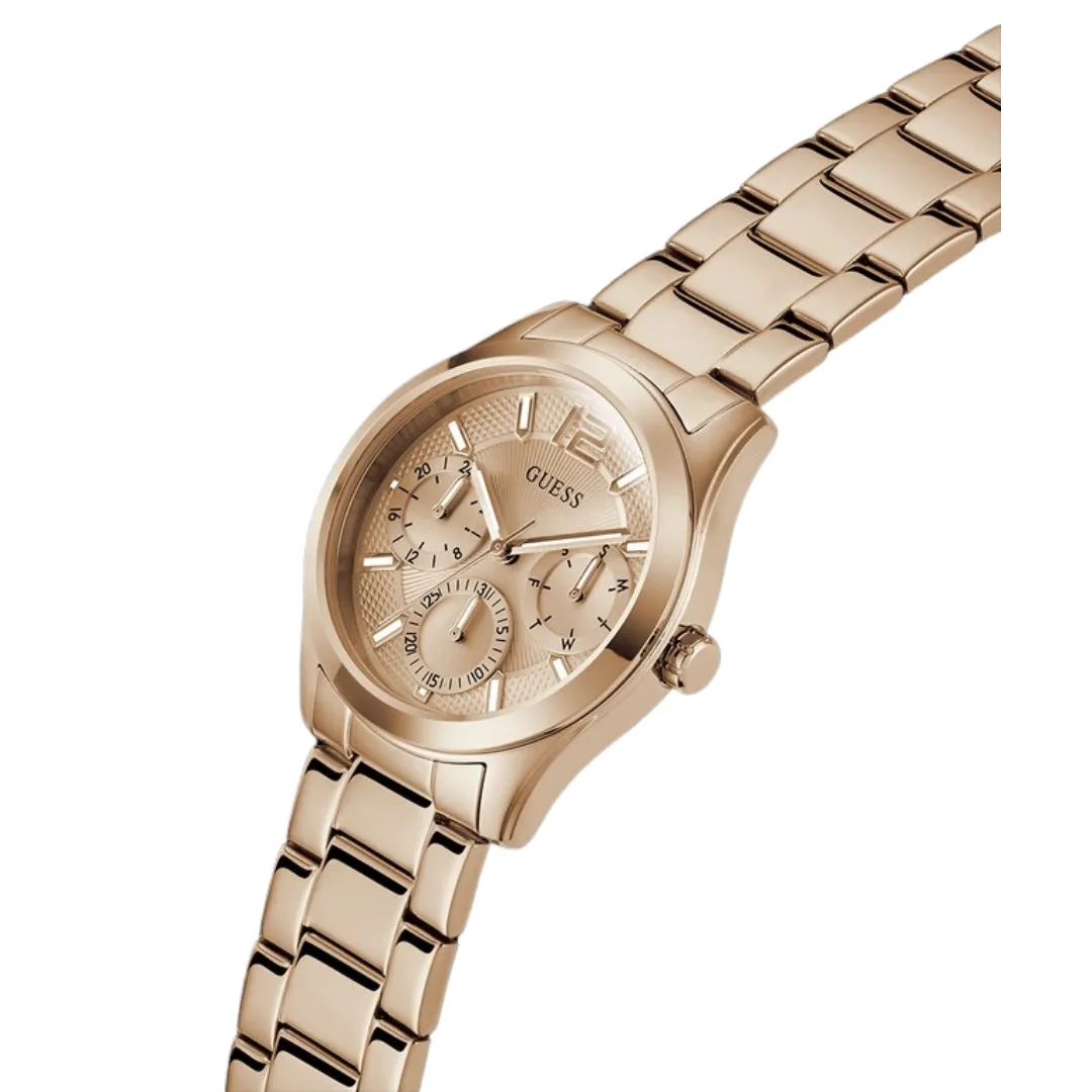 Jewelry Guess Watches GUESS Ladies Rose Gold Tone Multi-function Watch GW0760L3