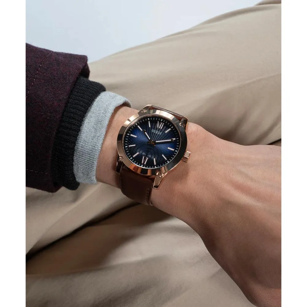 Jewelry Guess Watches Guess Rose Gold Tone Analog Men's Watch GW0630G3