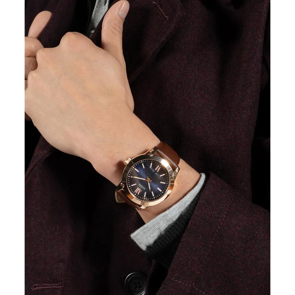 Jewelry Guess Watches Guess Rose Gold Tone Analog Men's Watch GW0630G3