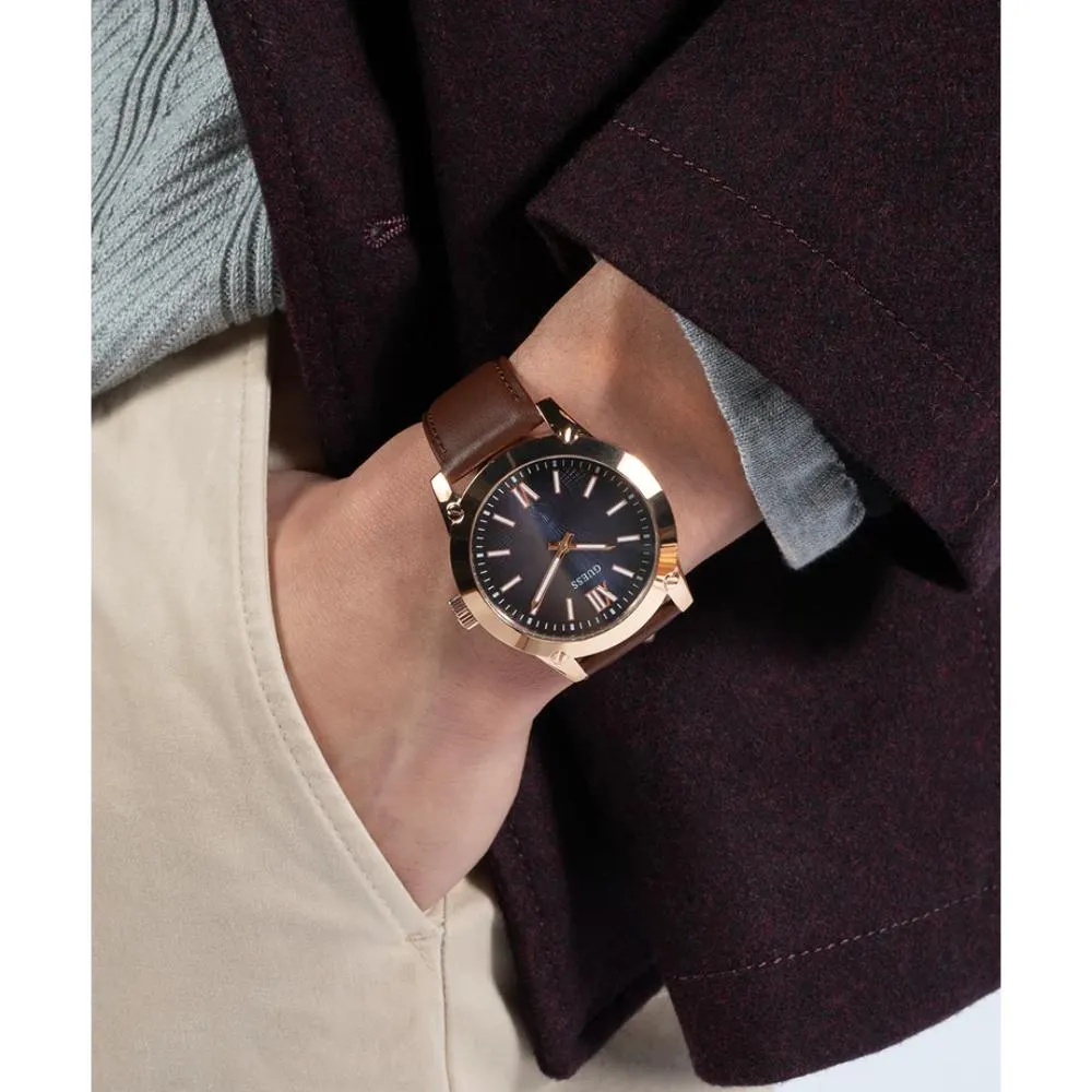 Jewelry Guess Watches Guess Rose Gold Tone Analog Men's Watch GW0630G3