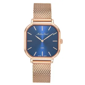 Jewelry Mathey-Tissot Watches Mathey-Tissot Monsoon Square Collection Rose Gold Women's Watch D7917PBU