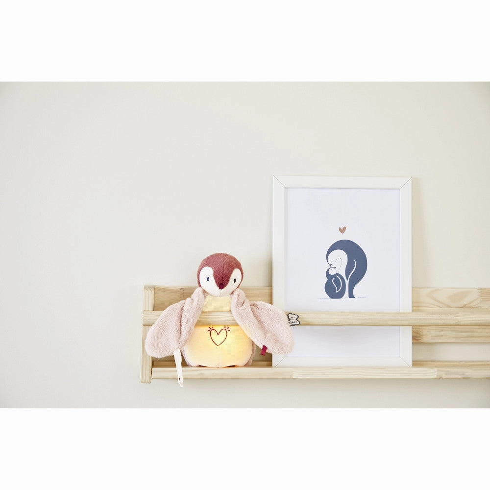 Kaloo Nightlight Plush Penguin Pink