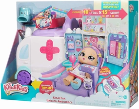 Kindi Kids Hospital Corner Unicorn Ambulance Playset