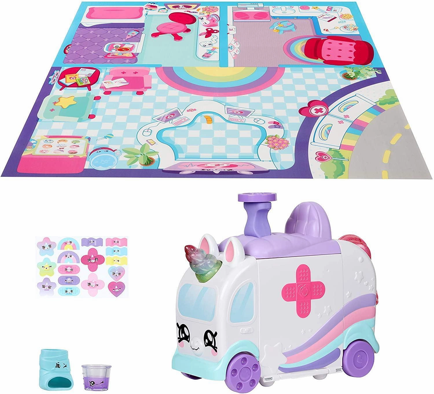 Kindi Kids Hospital Corner Unicorn Ambulance Playset