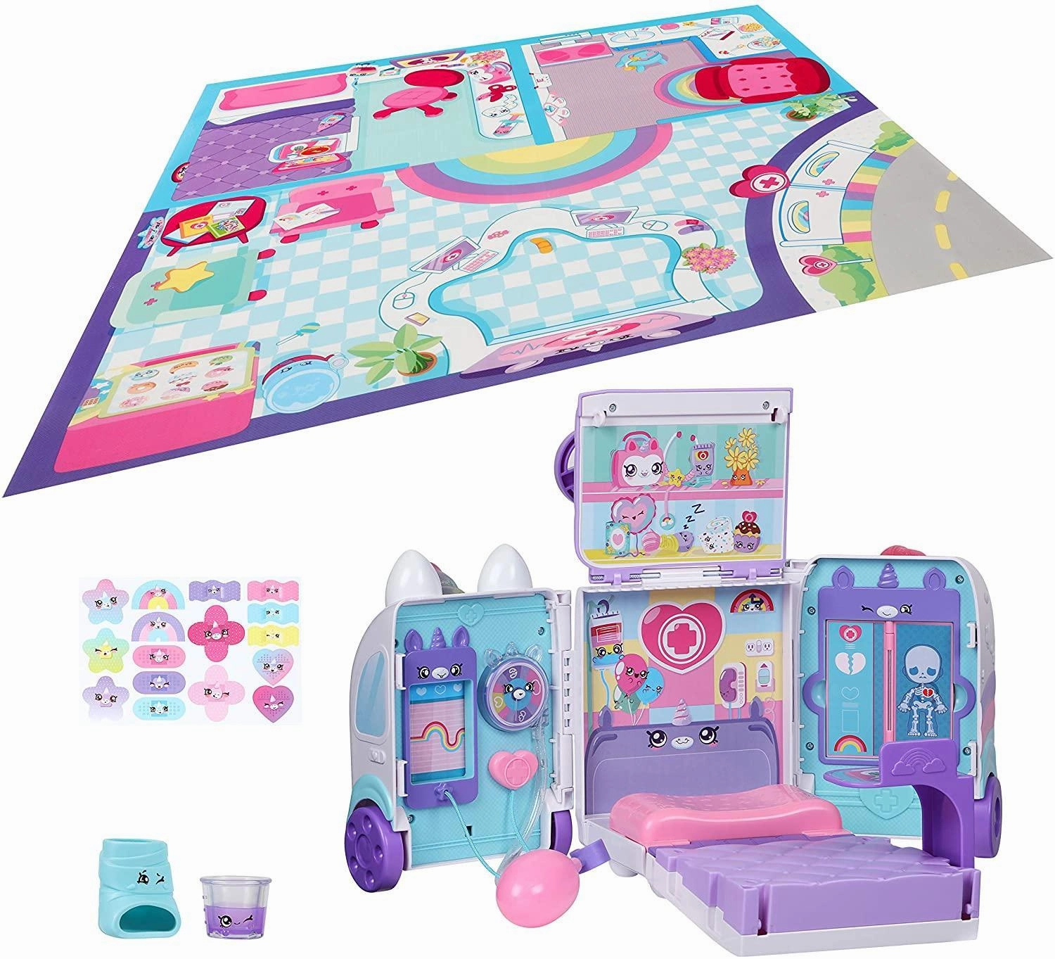 Kindi Kids Hospital Corner Unicorn Ambulance Playset