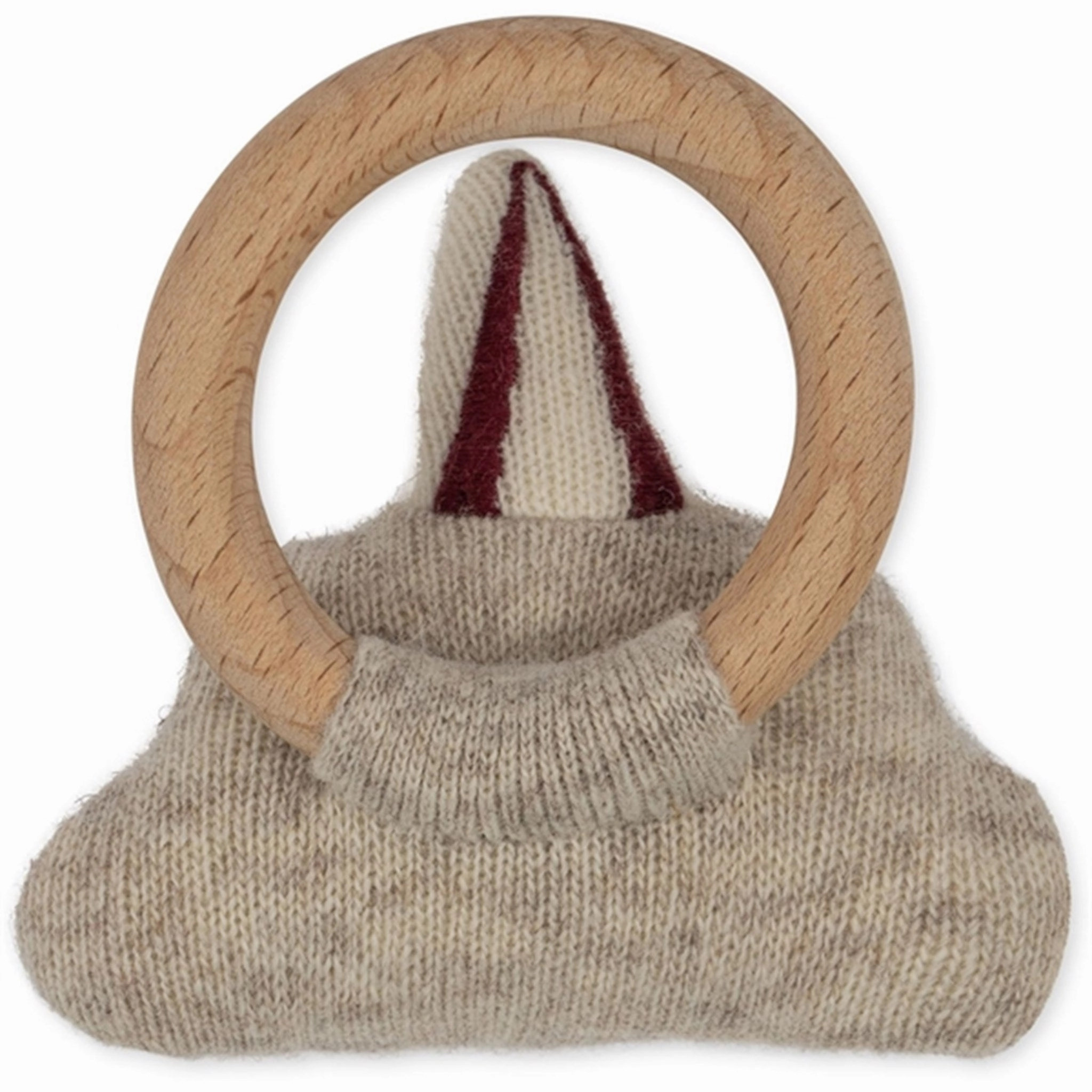 Konges Sljd Activity Rings Wood Cloud/Off White