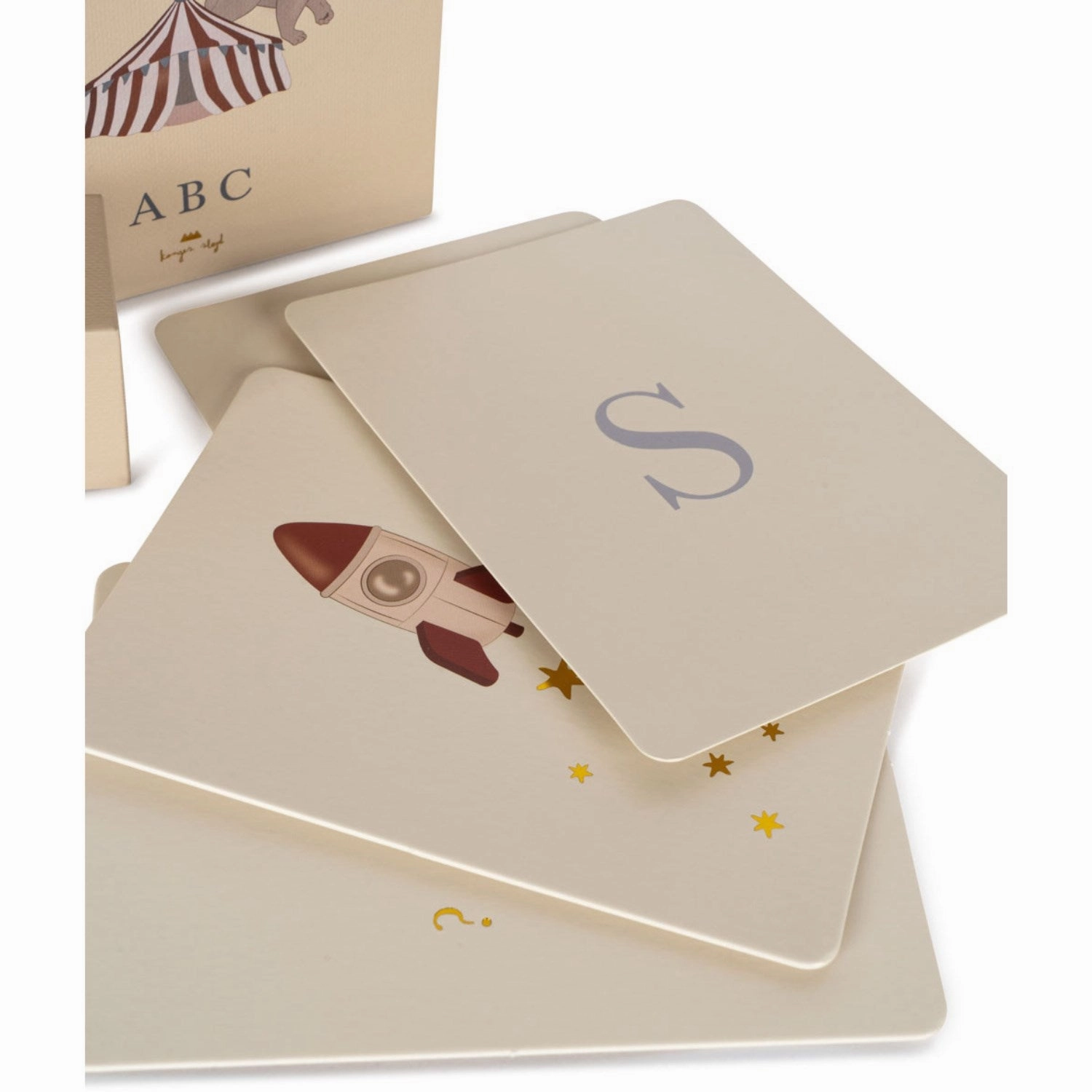 Konges Sljd Alphabet Cardboard Learning Cards Fsc