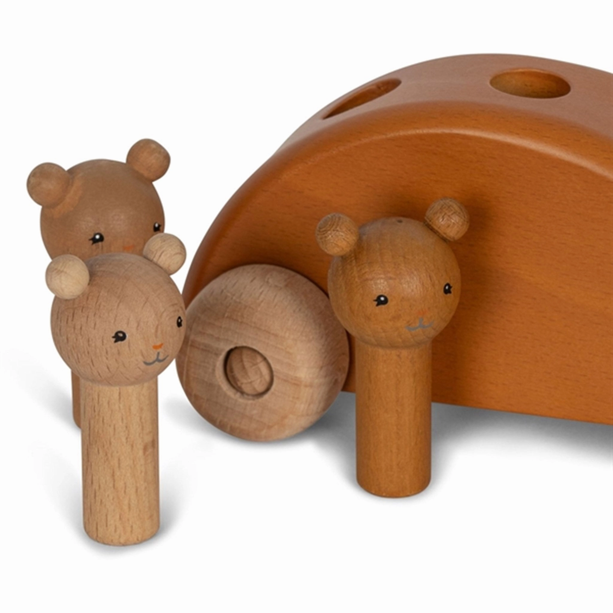 Konges Sljd Brown Wooden Pop-Up Car
