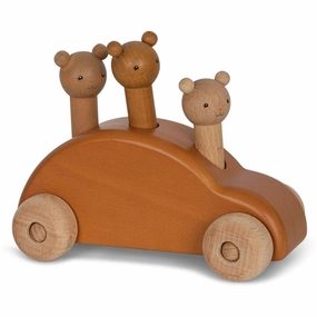 Konges Sljd Brown Wooden Pop-Up Car