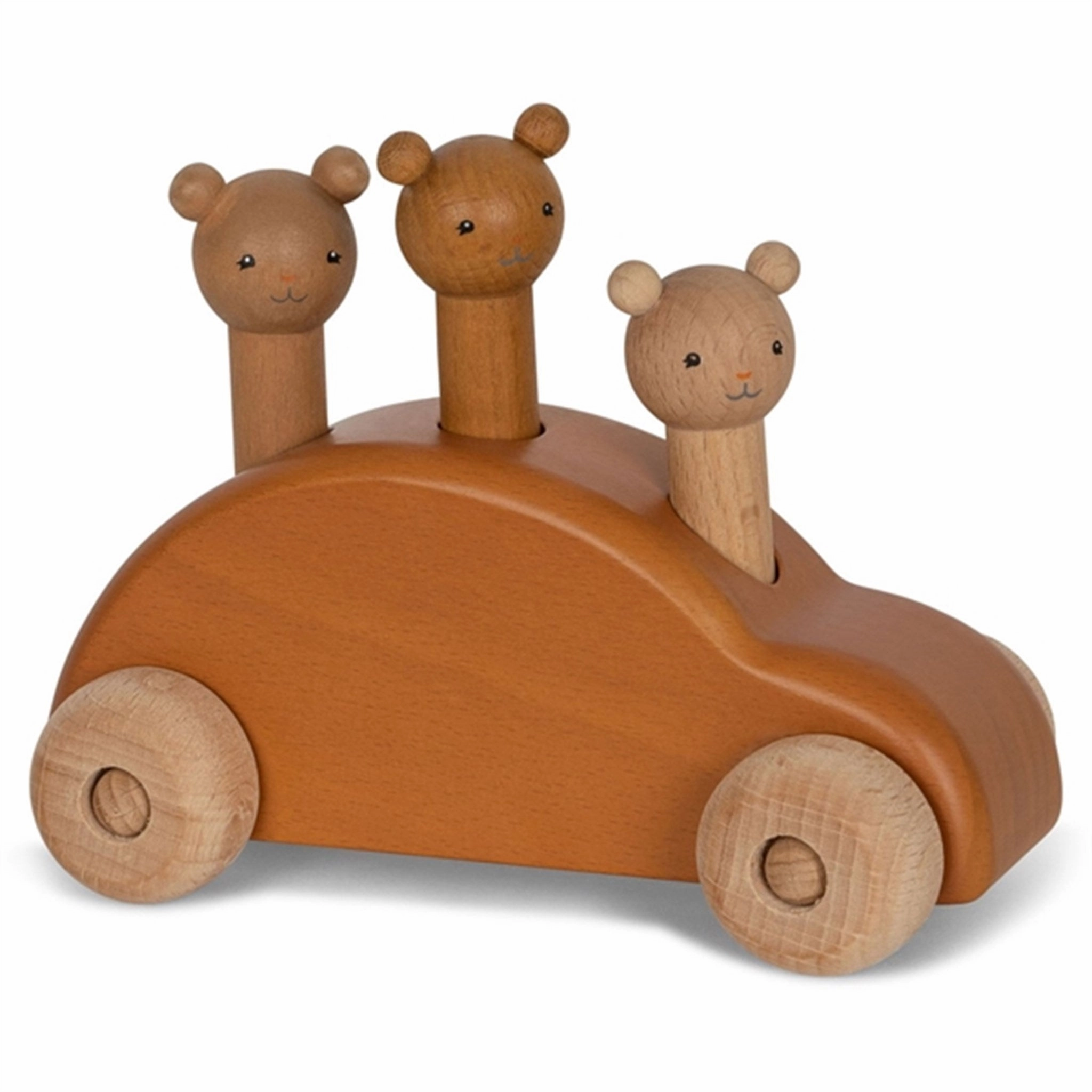 Konges Sljd Brown Wooden Pop-Up Car