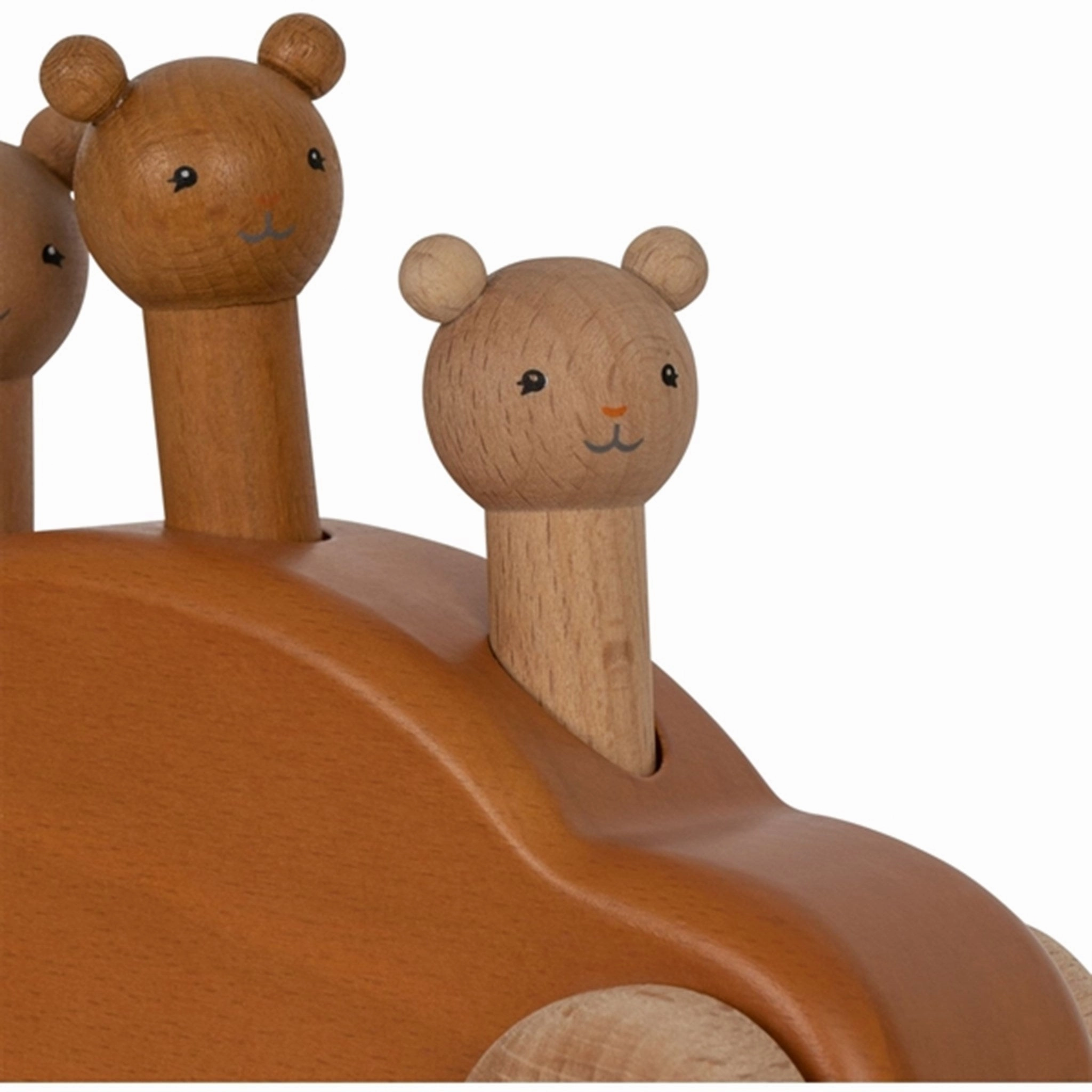 Konges Sljd Brown Wooden Pop-Up Car