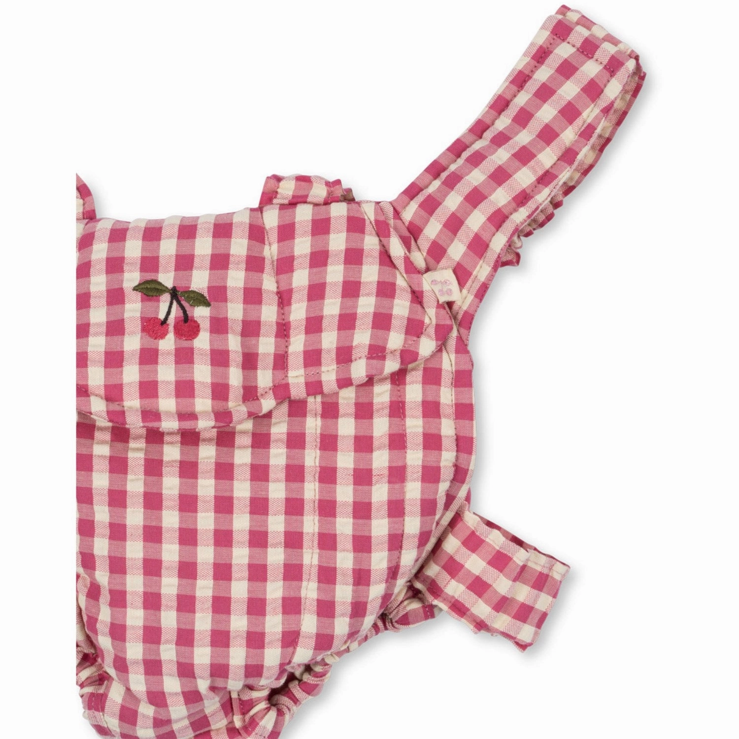 Konges Sljd Bubblegum Check Doll Carrier