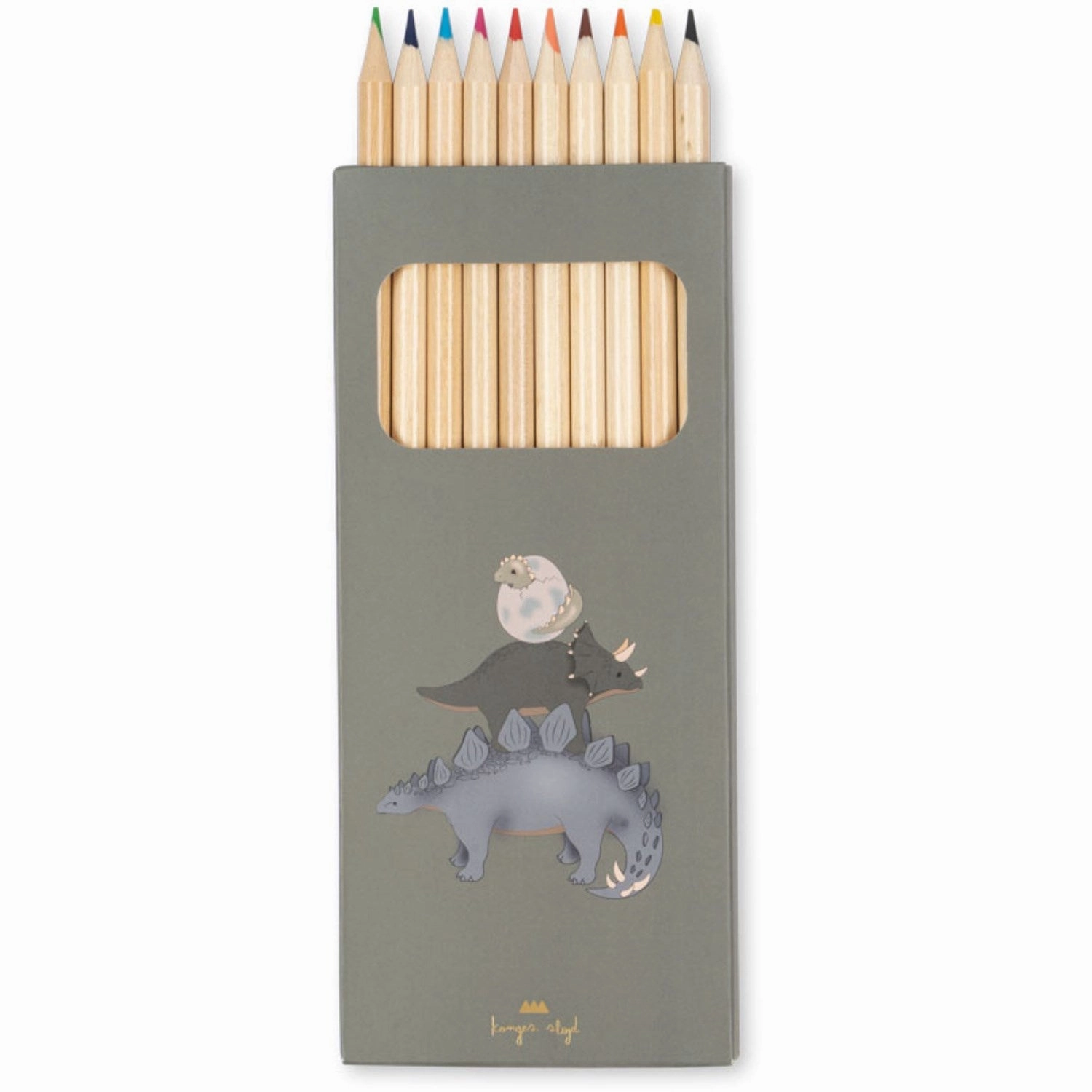 Konges Sljd Dino Coloring Book And Crayons