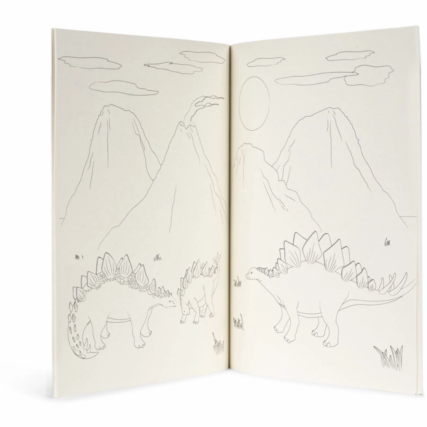 Konges Sljd Dino Coloring Book And Crayons